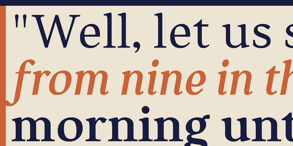 Manzello contains a dose of characteristics of display typefaces with terminals that aren