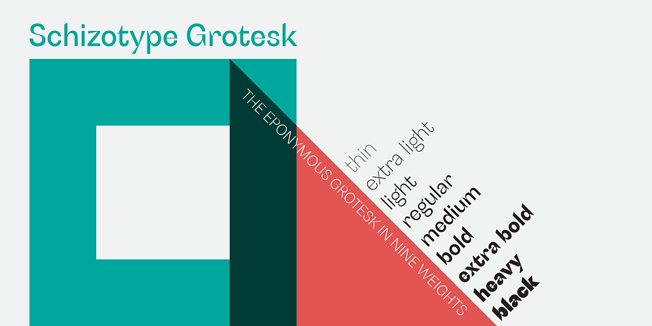 A neo-grotesk with a bit more bite, this is Schizotype Grotesk.