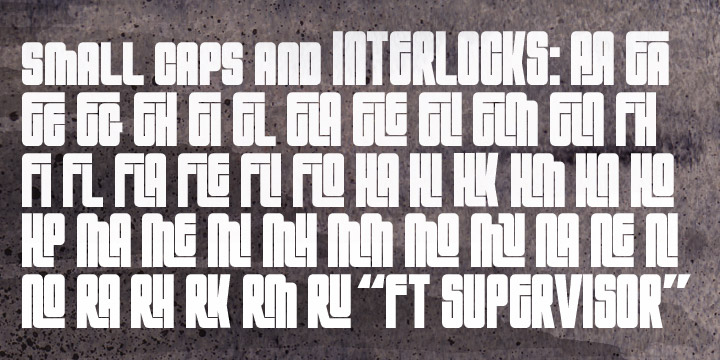 Highlighting the FT Supervisor font family.