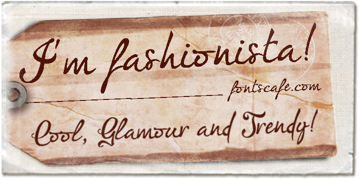 ‘I’m Fashionista’ is an all-new font we bring to you, which simply oozes with trendiness, style, glamour and of course high fashion!
