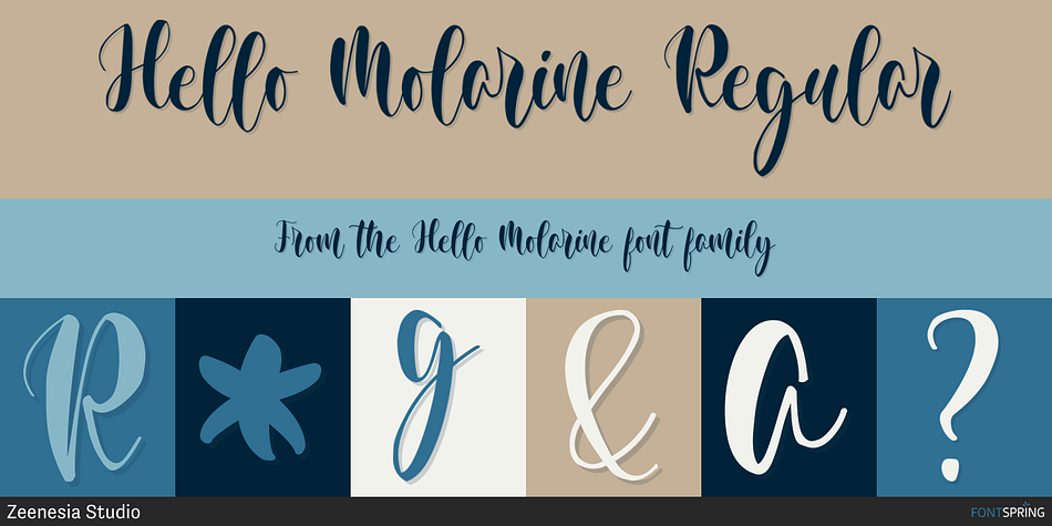 Hello Molarine Regular Font