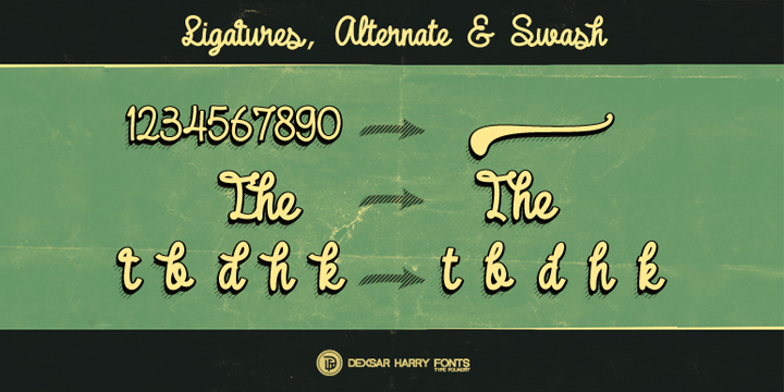 These fonts include 322 Glyphs & OpenType feature : ligatures and Stylistic Alternate.