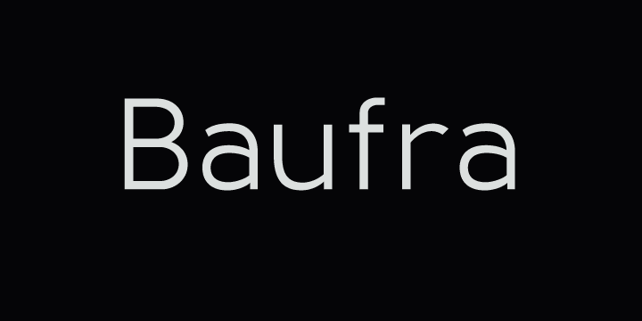 Baufra is a humanist sans-serif typeface.