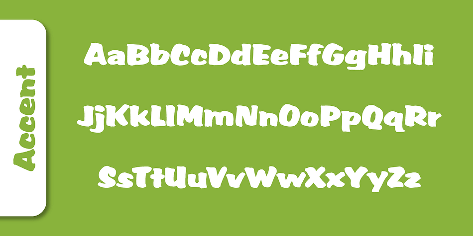 Displaying the beauty and characteristics of the Accent font family.