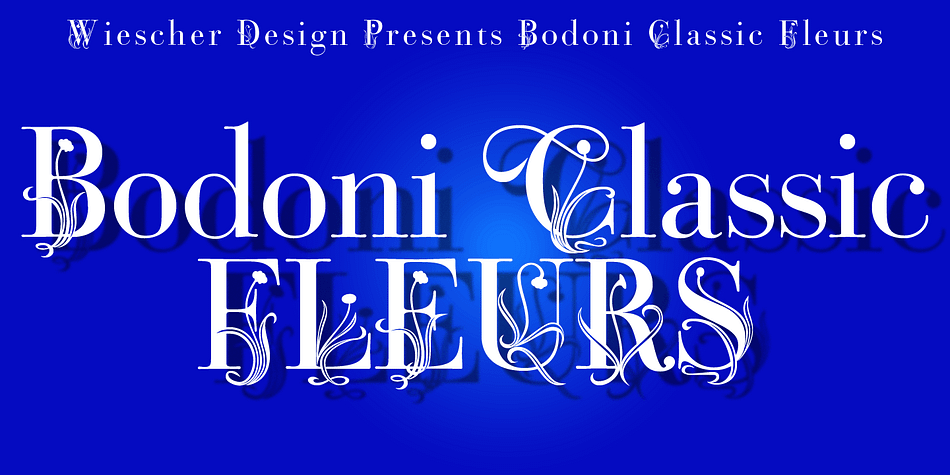 Bodoni Classic Fleurs is beautifully decorated with lots of alternate glyphs for many languages.