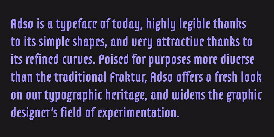 Of course, Blackletter faces are still seen today, but with narrow purposes: either representing a certain rebellious culture (e.g.