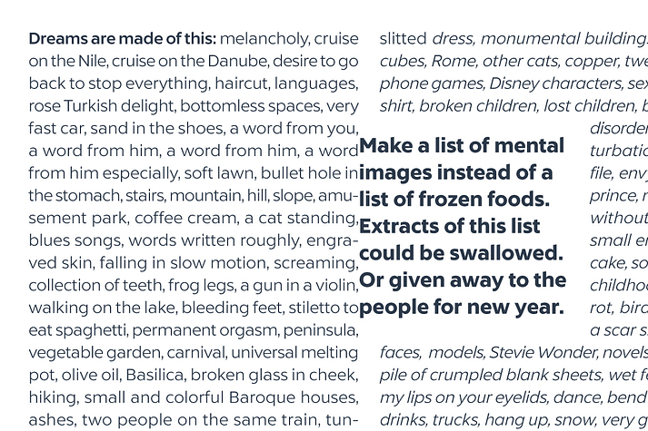 Liszt FY was co-created by Luis Bandovas & Fontyou Team on co-create.fontyou.com, the first collaborative type foundry.