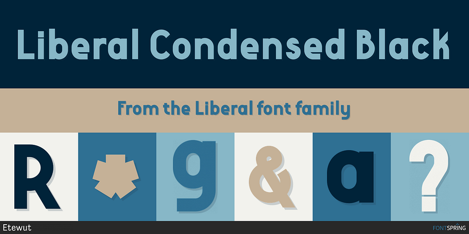 Liberal Condensed Black Font