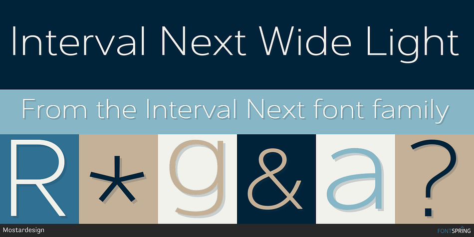 Interval Next Wide Font