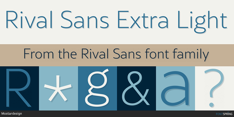 Rival Sans Extra Light Font