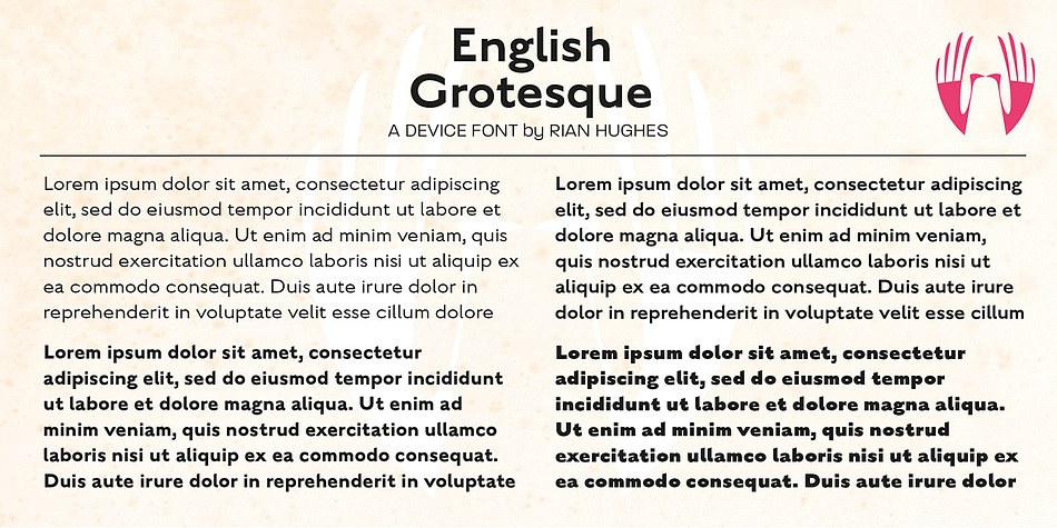 The Roman alphabet did not include a lower-case, and therefore early sans-serifs tended to base theirs on handwritten or cursive models, resulting in more even character widths.