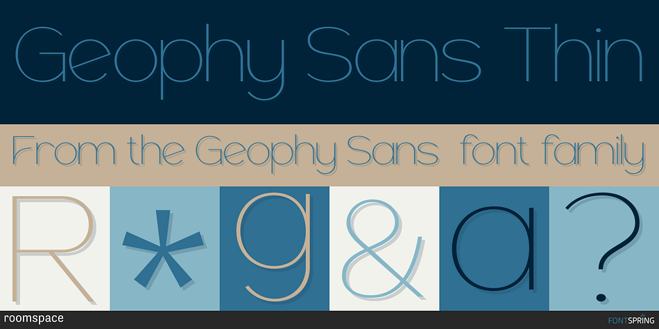 Geophy Sans Thin Font