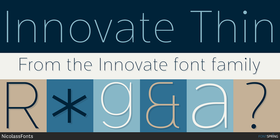 Innovate Thin Font