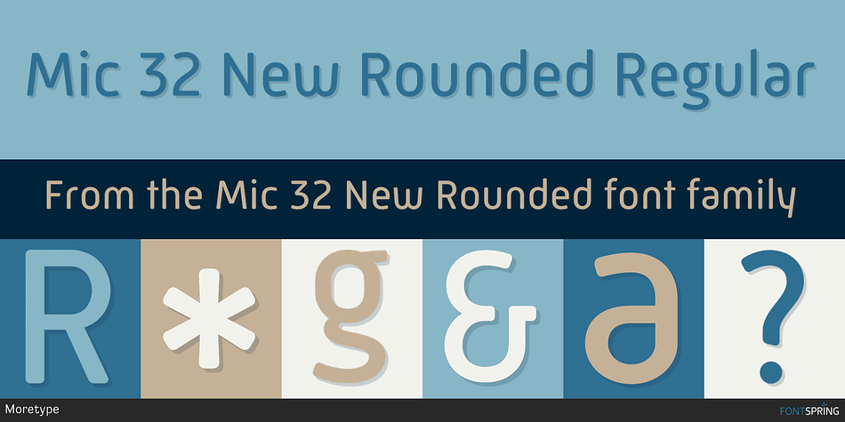 Mic 32 New Rounded Regular Font