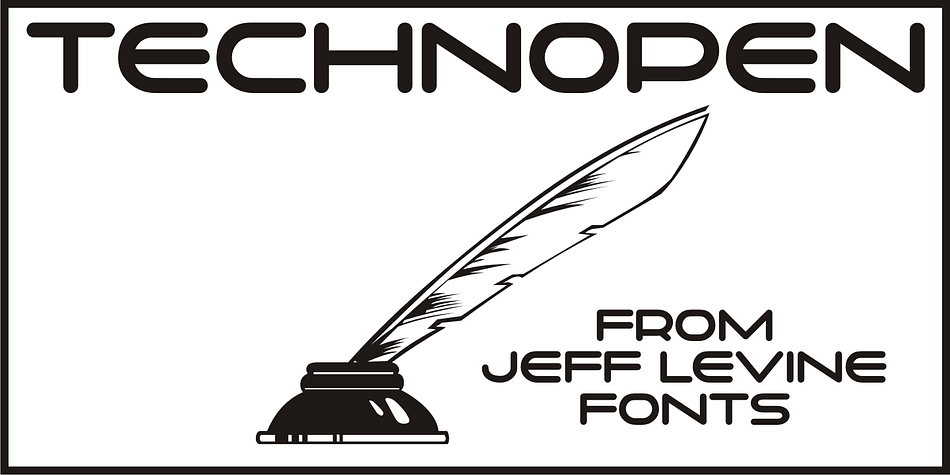 At first glance, the lettering style of Technopen JNL seems to emulate the computer-age fonts of the 1980s.