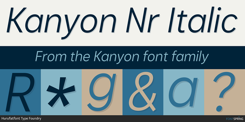 Kanyon Narrow Font