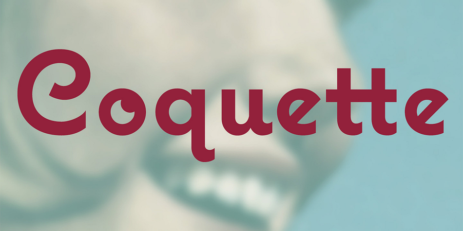 Displaying the beauty and characteristics of the Coquette font family.