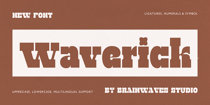 Waferick font family by Brainwaves Studio