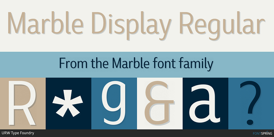 Marble Display Regular Font