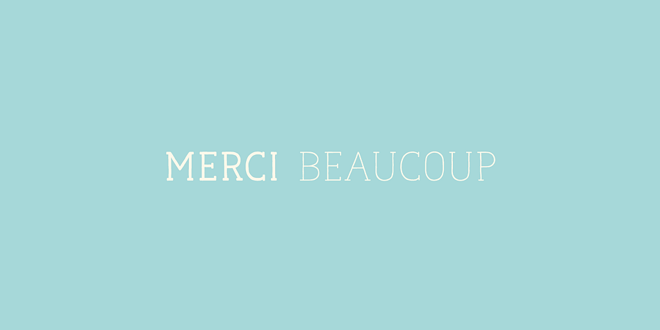 Naive Line font family example.