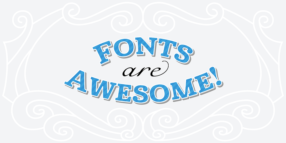 Emphasizing the favorited Cabrito font family.