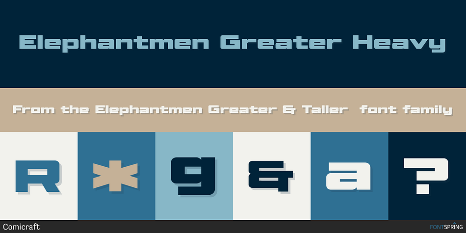 Elephantmen Greater Heavy Font