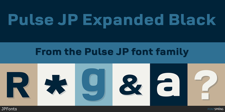 Pulse JP Expanded Black Font