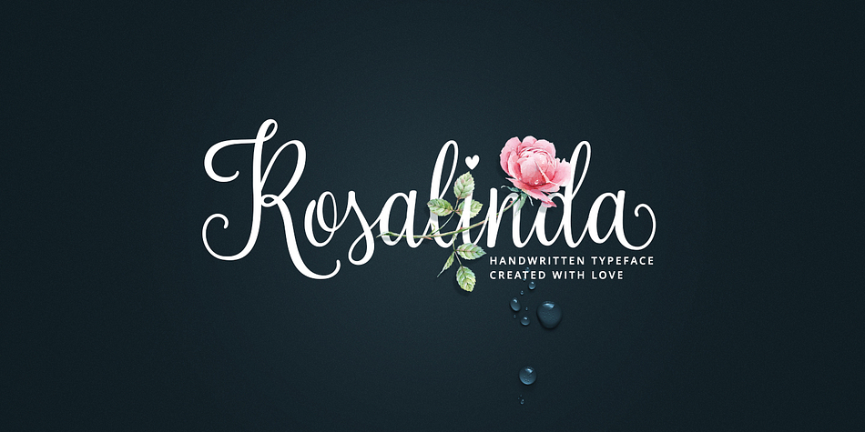 Rosalinda is a new handwritten typeface designed with wedding invitations in mind but can be used for various purposes like t-shirt design, logos, quotes design etc.