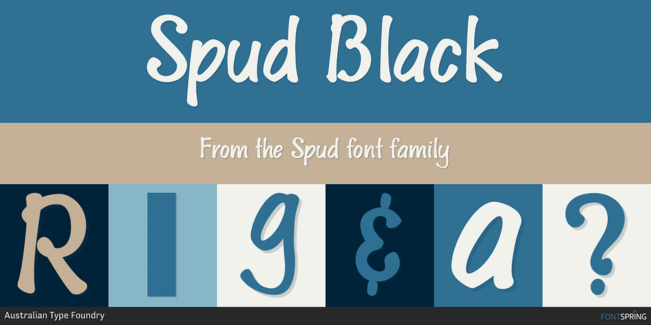 Spud Black Font