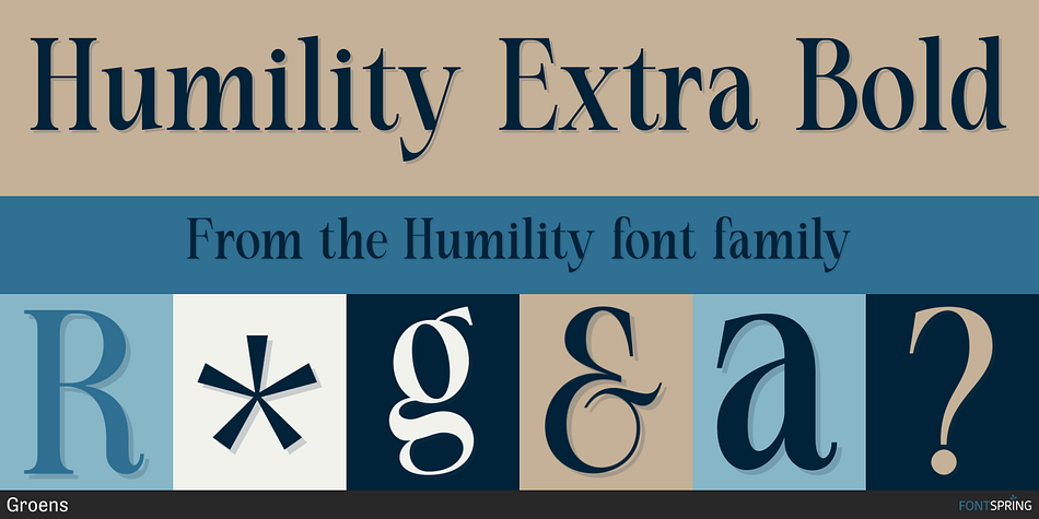 Humility Extra Bold Font