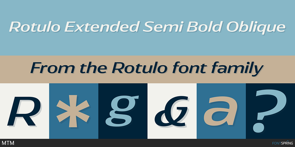 Rotulo Extended Semi Bold Oblique Font