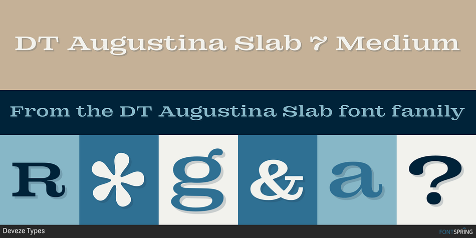DT Augustina Slab 7 Medium Font