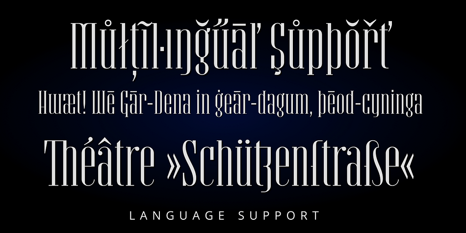 In the Ligatures fonts, all ligatures are designated as standard ligatures (rather than discretionary ones), and are therefore easily accessible even in typographically unsavvy applications.