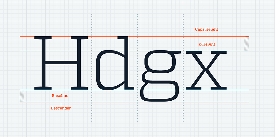 The open shapes and a large x-height keep the font legible in small sizes while the short descender supports the compact heart and strength of a slab serif.
