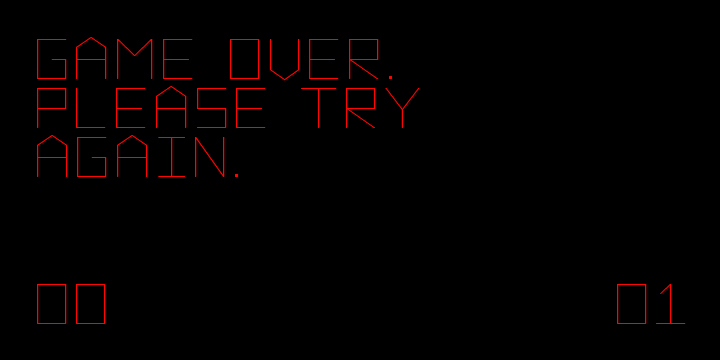 Vector is inspired by the 1979 Atari Asteroids video game UI screen font, yet it has been completely reworked to achieve a more balanced and refined visual aesthetic, loosely adhering to the original source.