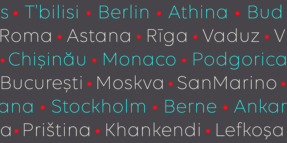 Displaying the beauty and characteristics of the Volte font family.