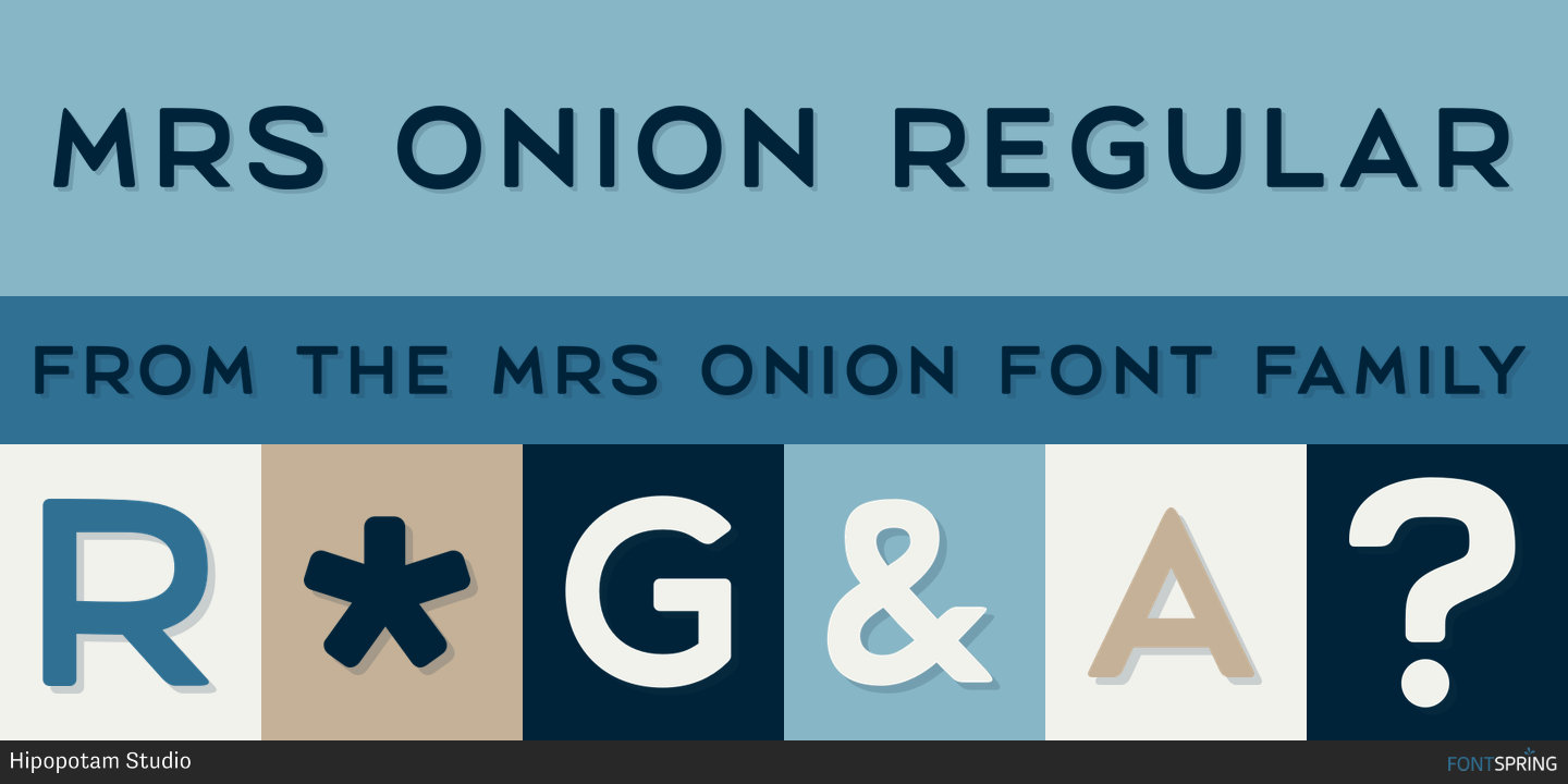 Fonts similar to Mrs Onion