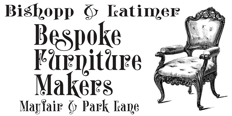 Belhampton font family example.