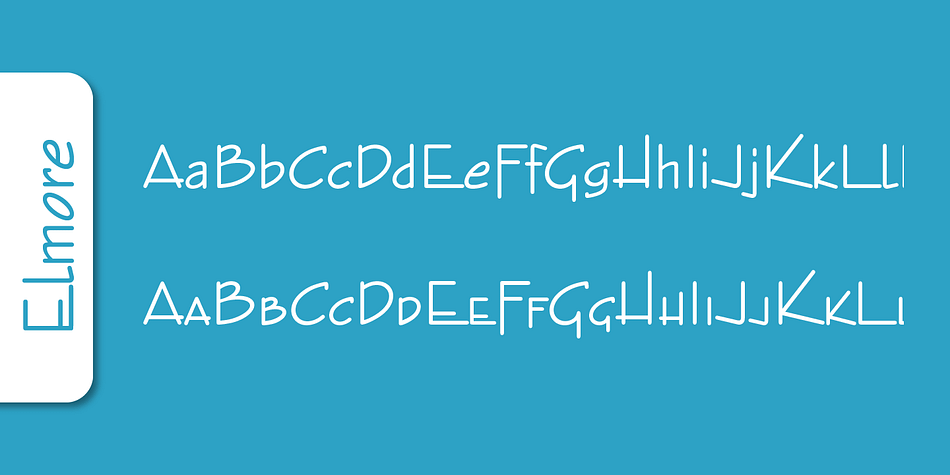 Emphasizing the favorited Elmore Pro font family.