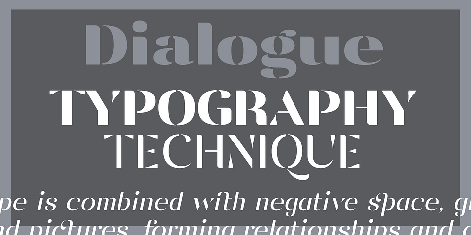 Highlighting the Vanage font family.