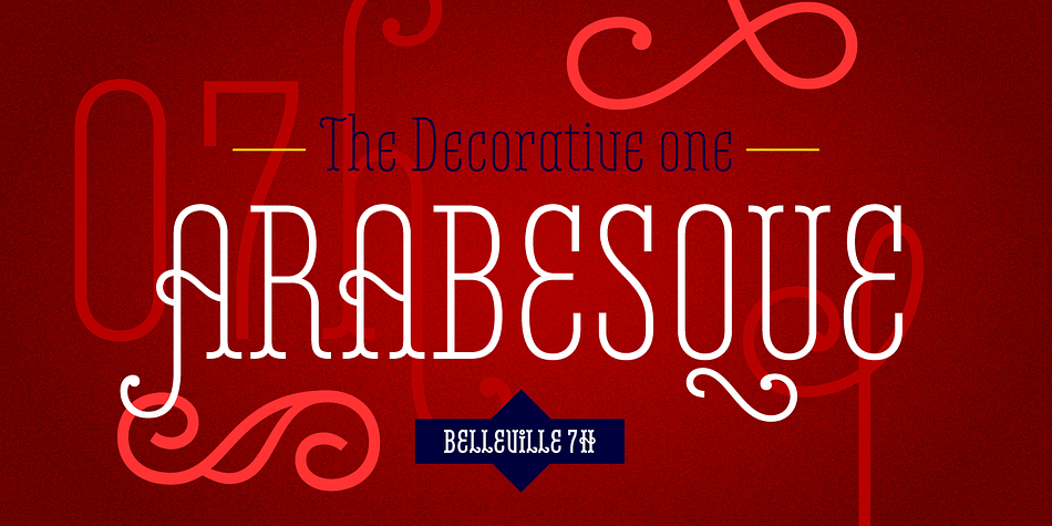 Belleville is a a sixteen font family.