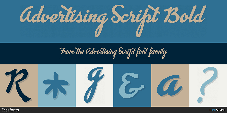 Advertising Script Bold Font