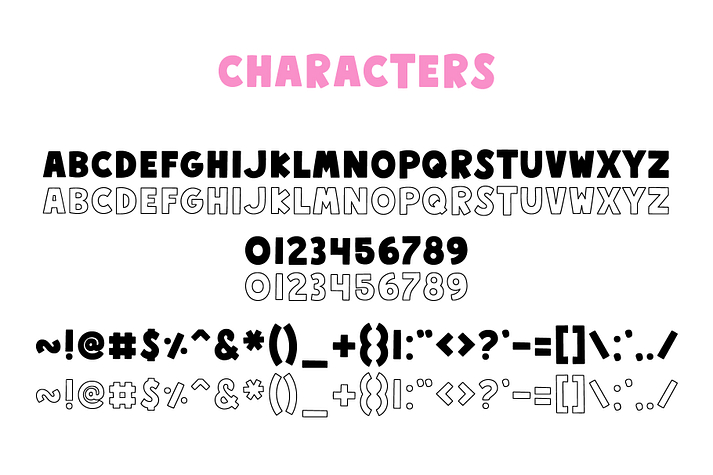 MTF Sunny Days is a a two font family.