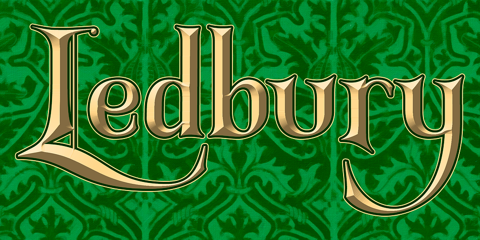 Highlighting the Ledbury font family.