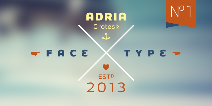 Adria Grotesk is a sans serif font family.