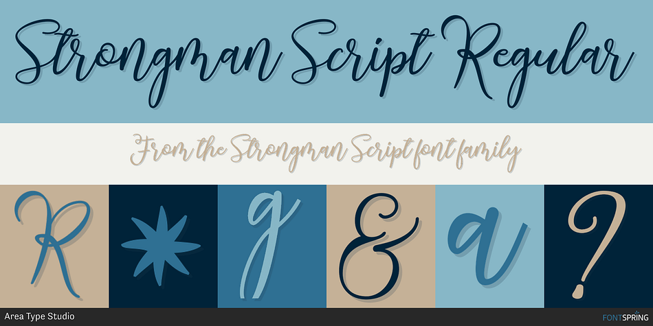 Strongman Script Regular Font