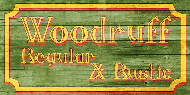 Woodruff was inspired by a piece of charmingly hand-lettered 