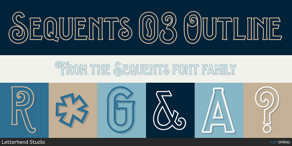 Sequents 03 Outline Font