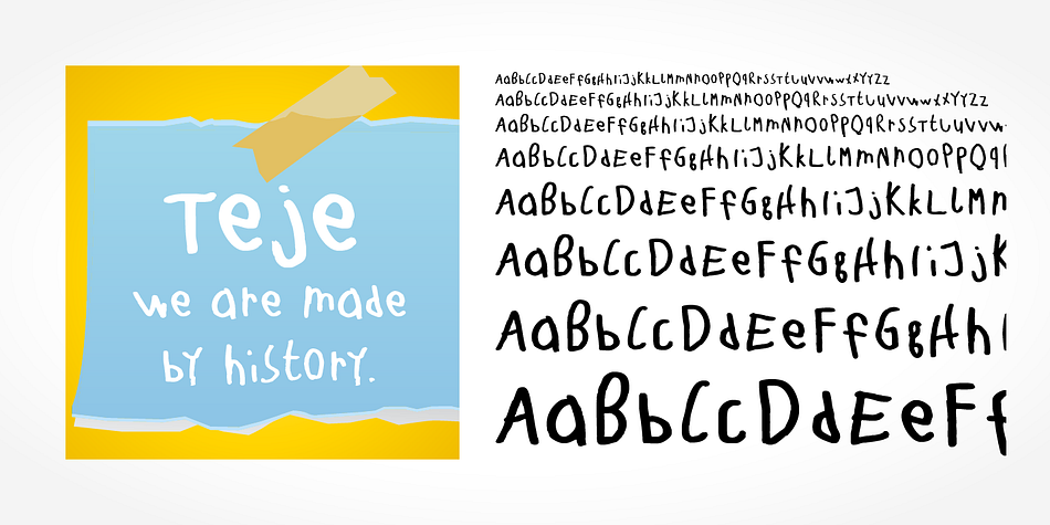 “Teje Handwriting” is a beautiful typeface that mimics true handwriting closely.