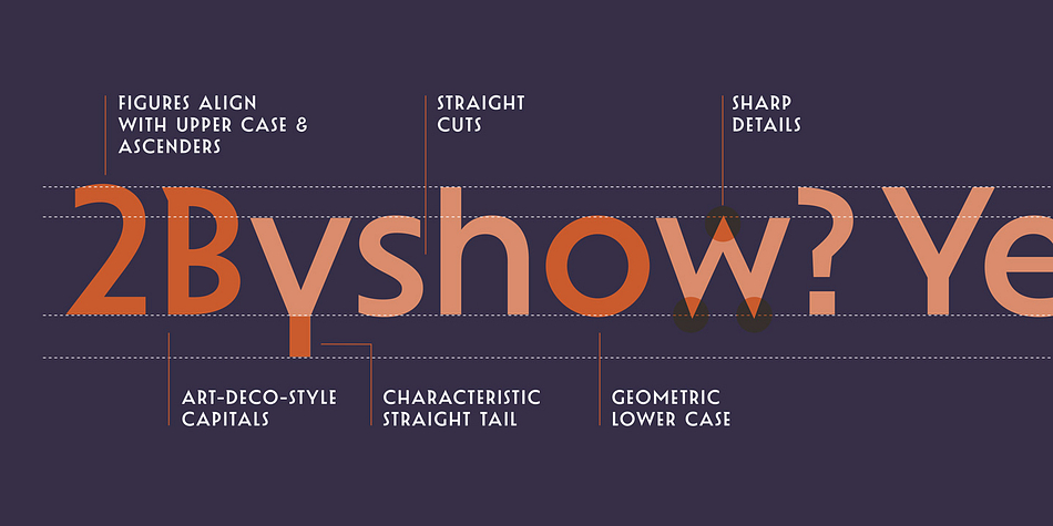 She was a pioneering Modernist, and this typeface is a fitting typographic tribute to her work.